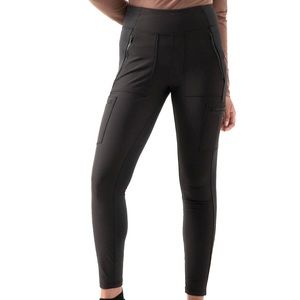 ATHLETA Headlands Hybrid Cargo II Tight - Hiking Outdoor Black (Sz.8) - NWT